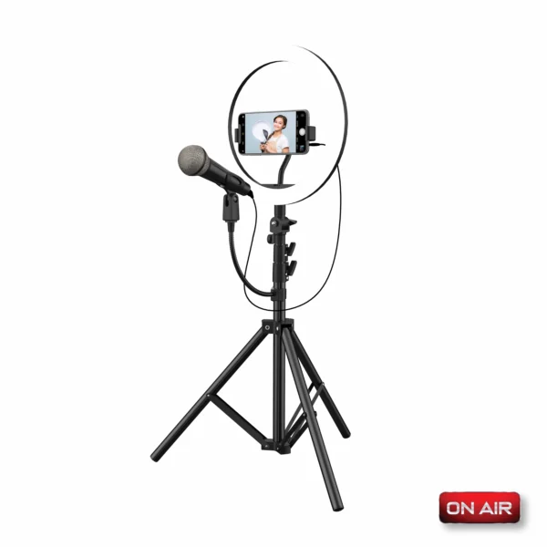 mic stand tripod light